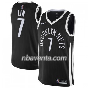 Camiseta Hombre Brooklyn Nets Jeremy Lin 7 Nike City Edition Swingman